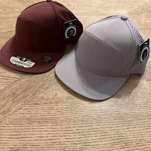 PB301 Cambridge Pit Bull Trucker Hat Mesh Curved Bill New -White/ red